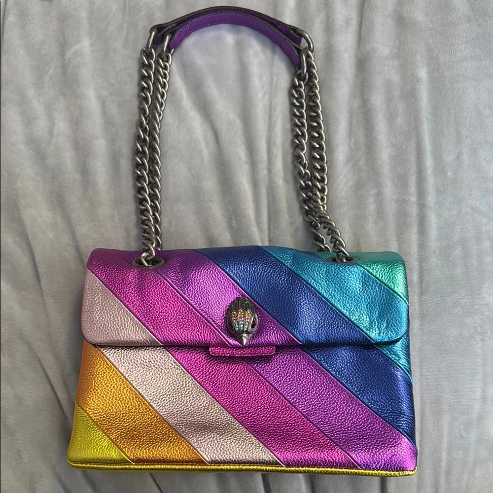 Kurt Geiger Multicolor Rainbow Shoulder Bag - Picture 2 of 16